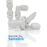 Mikasso Su Arıtma Cihazı Su Kaçak Sensörü Kaçak Su Kesici 1/4 Hortum Girişli Filtre Set - Çok Renkli