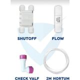 Mikasso Şu Arıtma Cihazı Yenileme Kiti Shut Off -Flow -Check Valf-Hortum Quick - Çok Renkli