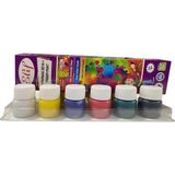 Mikasso Su Bazlı 6 Renk Parmak Boyası 6 x 15 ml Altın - Çok Renkli