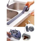Mikasso Su Sızdırmaz Geçirmez Bant Lavabo Küvet Kenar Bandı Küvet Duş 3,2 M x 38 Gri