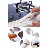 Mikasso Su Sızdırmaz Geçirmez Lavabo Tezgah Küvet Duş Banyo Mutfak Pencere İzolasyon Şerit Bant 3,2 m x 38mm