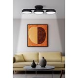 Mikasso Sual LED Avize 3 Renk Işık Veren Enerji Tasarruflu 3lü Modern Avize Salon Hol Cafe Oturma Odası Meta - Çok Renkli