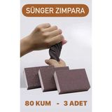 Mikasso Sünger Zımpara 150 Kum Kalın Takoz Çok Amaçlı 3 Adet