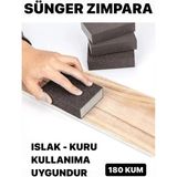 Mikasso Sünger Zımpara 180 Kum Kalın Takoz Zımpara 1 Adet
