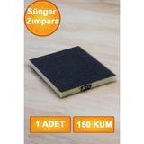 Mikasso Sünger Zımpara 9.5 x 12.5 cm Takoz Blok Flex Taşlama Ahşap El Zımparası 150 Kum 1 Adet.