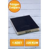 Mikasso Sünger Zımpara Yassı 9.5 x 12.5 cm Takoz Blok Flex Taşlama Ahşap El Zımparası 220 Kum 1 Adet.