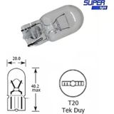 Mikasso Super Light T20 Dipsiz Turuncu Park Ampulü Çift Duy WY21 12V 21W 1 Adet Ithalat Ahşap Altın - Çok Renkli