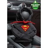 Mikasso Superman Siyah Vites Hoodie Araç Vites Kıyafeti Vites Poları Oto Aksesuarı Vites Topuzu - Çok Renkli