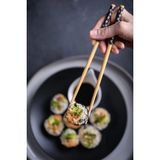 Mikasso Sushi-Makarna Kore Japon Çin Bambu Yıkananilir Yemek Çubuğu 5’li Bambu Çok Renkli