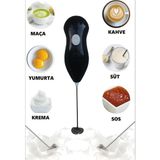 Mikasso Süt, Kahve, Yumurta, Sos, Krema Köpürtücü. Kablosuz, Pilli. Barista Köpüğü Plastik