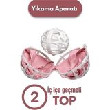 Mikasso Sütyen Yıkama Topu Sütyen Koruyucu Iç Çamaşırı Yıkama Çamaşır Makinesi Topu Tr