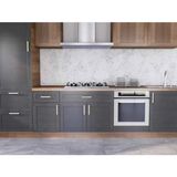 Mikasso Suya Dayanıklı Mutfak Banyo Zemin Beton Fayans Yapışkanlı Folyo Kaplama 70X300CM Beyaz - Çok Renkli