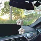 Mikasso Sweet Bloom Araç Dikiz Aynası Süsü - Araç Içi Aksesuar - Krem - Çok Renkli