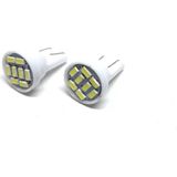 Mikasso T10 LED Park Ampulu 8 Ledli Beyaz 2'li Avatech Ahşap Altın - Çok Renkli