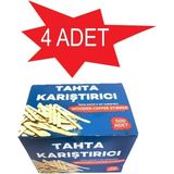 Mikasso Tahta Çay Karıştırıcı Ahşap Çay Karıştırıcısı (500 Lü) 4 Paket (Pppp) 11 x 18 cm