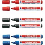 Mikasso Tahta Kalemi E-260 Kırmızı-Mavi-Siyah 3 Renk Set Turuncu - Çok Renkli