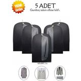 Mikasso Takım Elbise Kılıfı Hurcu Dolap Düzenleyici Gamboç 60X100 Tela 100 x 60 Siyah Tr