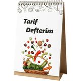 Mikasso Tarif Defteri Karton Spiralli Çizgili 50 Yaprak Orta Boy Beyaz Konsept Defterler A4 - Çok Renkli
