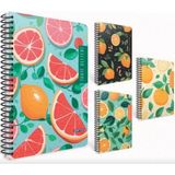 Mikasso Tarif Defteri Spiralli Sert Kapak 20X28CM 120 Yaprak (Karışık Renk 1 Adet) Karton Düz Çizgisiz Orta - Çok Renkli