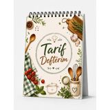 Mikasso Tarif Defteri - Yemek Tarif Defteri Karton Spiralli Orta Boy Çok Renkli Konsept Defterler Belirtilme