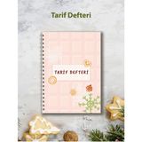 Mikasso Tarif Defteri | Yemek Tarifleri Için Not Defteri - 100 Yaprak /5 Bölüm /15 cm x 21 cm Karton Spirall - Çok Renkli