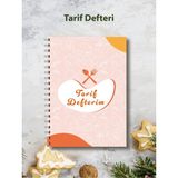 Mikasso Tarif Defteri - Yemek Tarifleri Için Not DEFTERI/100 Yaprak / 5 Bölüm /15 cm x 21 cm Karton Spiralli - Çok Renkli