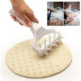 Mikasso Tart Pizza Hamur Şekillendirici Rulo Pratik Milföy Ruleti Plastik Beyaz