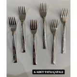 Mikasso Tatlı Çatal 6 Lı 1,5 ml Paslanmaz Çelik Paslanmaz Çelik Çok Renkli