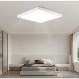 Mikasso Tavana Sıfır Kare LED Panel 24W 6500K Beyaz Işık Büyük Boy Ev Banyo Balkon Armatürü LED Avize Metal - Çok Renkli