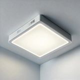 Mikasso Tavana Sıfır Kare LED Panel Lamba Glop Aplik Armatür Avize 6500K Beyaz Renk Koridor Balkon Hol 16*16 - Çok Renkli