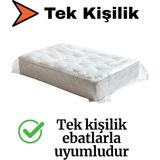 Mikasso Tek Kişilik Yatak Baza Naylonu Kalın Dayanıklı Şeffaf Koruma Taşınma Nakliye Nakliyat Ambalajı Şeffa