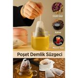 Mikasso Tek Kullanımlık Çay ve Kahve Demlik Poşeti, 100 Adet Pratik Çay ve Bitki Çayı Süzgeç Poşeti Kağıt