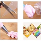 Mikasso Tek Kullanımlık Krema Torbası Şeffaf 10 Adet Büyük Boy 26X45 cm Plastik