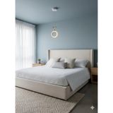 Mikasso Tekli Kristal Beyaz LED Avize Sac 1 E27 Beyaz Salon / Oturma Odası - Çok Renkli