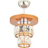 Mikasso Tekli Kristal Taşlı Lüks Modern Spor Model Yuvarlak Tepsi Bakır Avize Metal 1 E27 Metalik - Çok Renkli