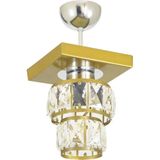 Mikasso Tekli Kristal Taşlı Modern Spor Model Eskitme Avize Metal 1 E27 Altın - Çok Renkli