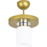 Mikasso Tekli Modern Spor Model Yuvarlak Tepsi Eskitme Avize Metal 1 E27 Beyaz Salon / Oturma Odası - Çok Renkli