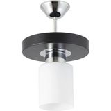 Mikasso Tekli Modern Spor Model Yuvarlak Tepsi Siyah Avize Metal 1 E27 Beyaz Salon / Oturma Odası - Çok Renkli