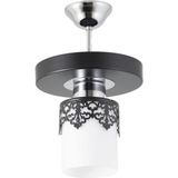 Mikasso Tekli Modern Spor Model Yuvarlak Tepsi Taclı Siyah Avize Krom 1 E27 Beyaz - Çok Renkli