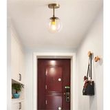 Mikasso Tekli Modern Tasarım Bal Glop Camlı Avize Metal 1 E27 Beyaz Salon / Oturma Odası - Çok Renkli
