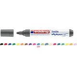 Mikasso Tekstil Markörü Kumaş Boyama Kalemi 2-3 mm Açık Gri Gri - Çok Renkli