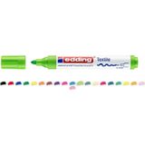 Mikasso Tekstil Markörü Kumaş Boyama Kalemi 2-3 mm Açık Yeşil Lacivert - Çok Renkli