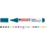 Mikasso Tekstil Markörü Kumaş Boyama Kalemi 2-3 mm Kirli Mavi Kırmızı - Çok Renkli