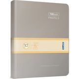 Mikasso The Book Pastel 20X28 400 Yaprak 4 Bölmeli Sert Kapak Ciltli Defter (3485) Çizgili Pastel Gri Sert D - Çok Renkli