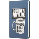 Mikasso The Office Sert Kapak Mini Not Defteri Worlds Best Boss Koyu Mavi 80 Yaprak Çizgisiz 9X14CM Karton D - Çok Renkli