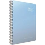 Mikasso Thebook A4 100 Yaprak Çizgili Spiralli Sert Kapaklı Defter Sert Spiralli Kareli 100 Yaprak Büyük Boy - Çok Renkli