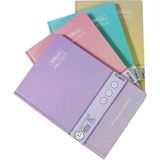Mikasso Thebook Ip Dikiş Fosforlu Kapaklı Defter (14*20)-120 Yaprak ( Kareli ) Karton Düz Kareli 120 Yaprak - Çok Renkli
