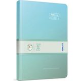 Mikasso Thebook Pastels Ip Dikişli Sert Kapak 14X20 120 Yaprak Kareli Defter Yeşil Sert Düz Kareli 120 Yapra - Çok Renkli
