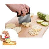Mikasso Tırtıklı Patates Doğrayıcı Dilimleyici Tırtıklı Sebze Doğrayıcı Çelik