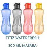 Mikasso Titiz Waterfresh Lüks Matara - 500ML TP-490 Suluk Çok Renkli Plastik